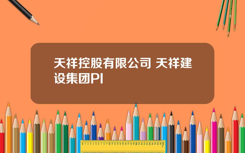 天祥控股有限公司 天祥建设集团PI